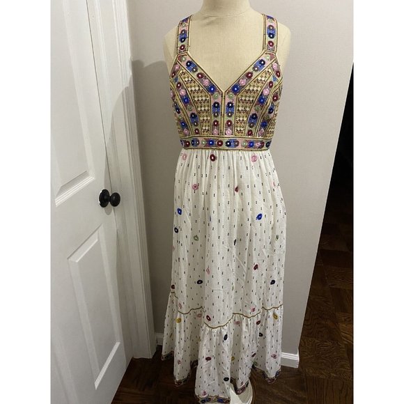 PAYAL PRATAP Anthropologie Norah Midi Dress size 6 - Picture 3 of 11
